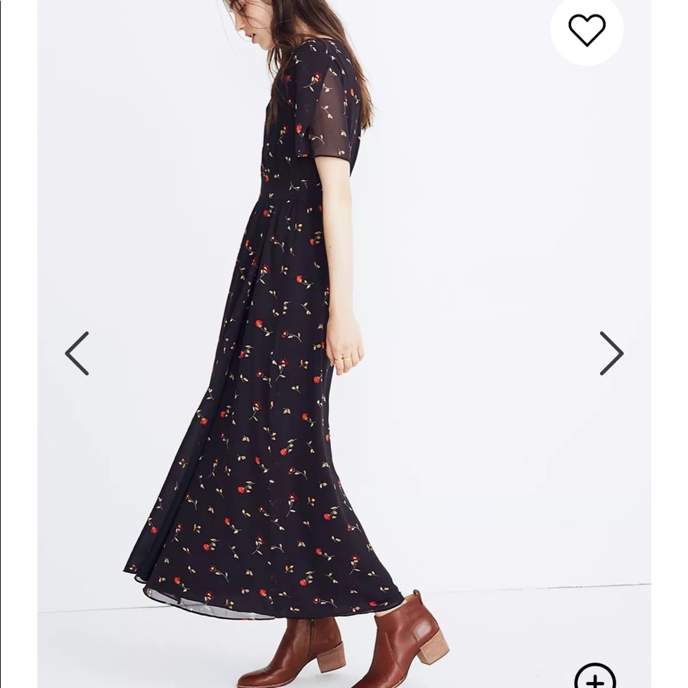 Madewell Tulip-Sleeve Maxi Dress in Sweet Blossoms